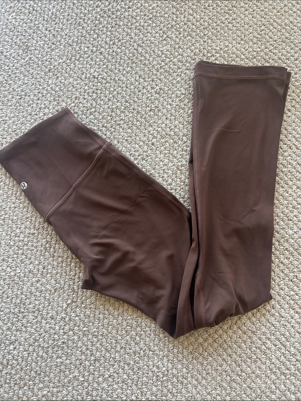 Lululemon Brown High-Rise align mini flair Leggings